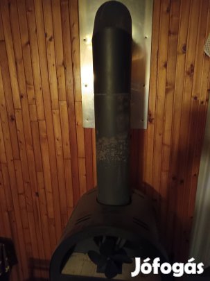 fekete fa tüzelésű kandalló