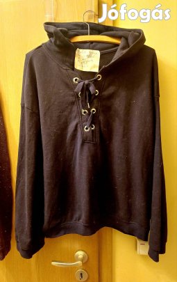 fekete ffi póló kapucnis XL