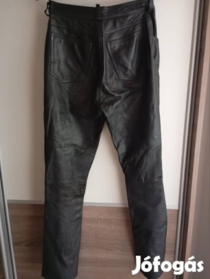 fekete női bőr nadrág 