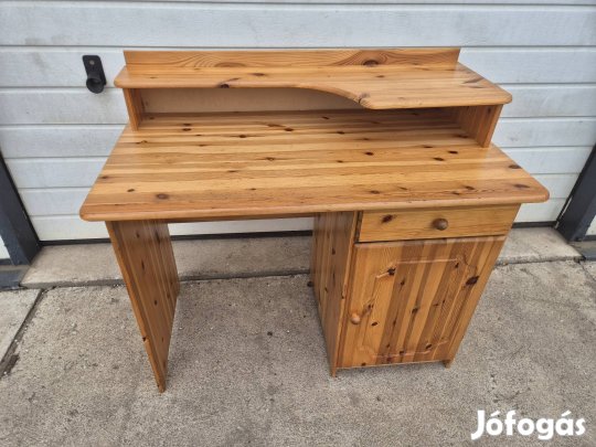 fenyő fiókos íróasztal számitógép asztal