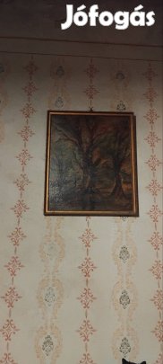 festmény erdőrészlet