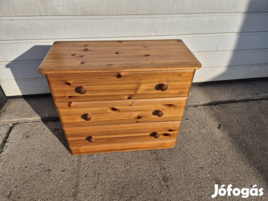 fiókos fenyő mini komód kis szekrény