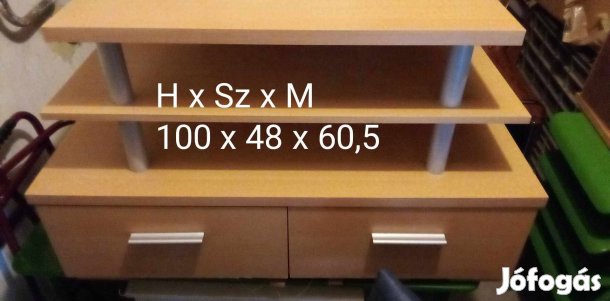 fiókos tv állvány eladó