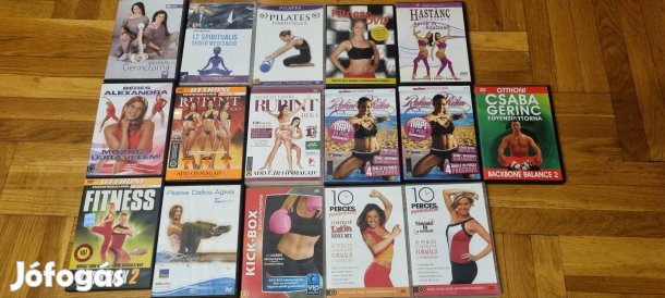 fitnesz ,jóga dvd lemezek 