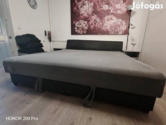 franciaágy 200x200 cm-es egyedileg gyártott 