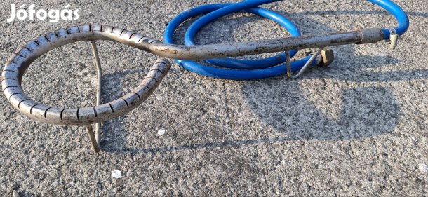 gázégő bogrács , üst alá 