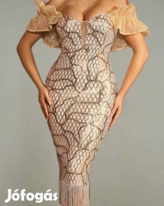 gliteres ruha női elegáns