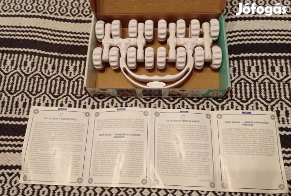 görgős kez- és lab masszírozó, univerzális 