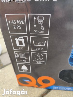 güde benzines víz szivattyú új 