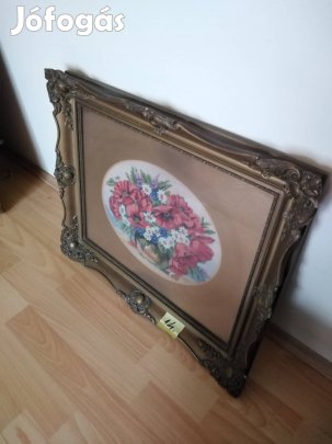 gyönyörű antik kép olcsón 57x46cm 