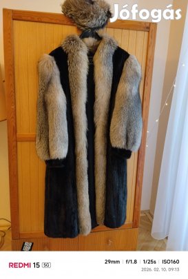 gyönyörű nerc bunda eladó jutányos áron 