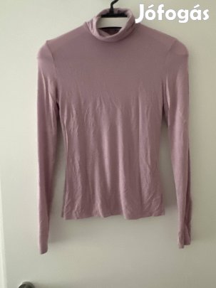 h&m női pamut garbó rózsaszín színű xs méretű eladó