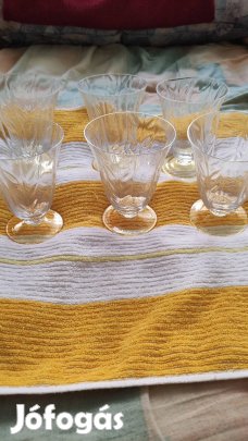 hat darabos pezsgős pohár készlet