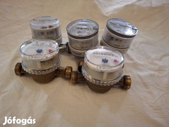 hideg vizes vízórák, mellékmérők, mellékvízórák 5 db