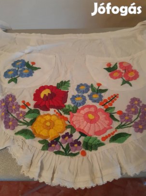 hímzett kötény, párna huzat,terítő eladó 
