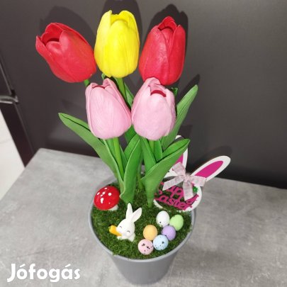 húsvéti asztal dekoráció 
