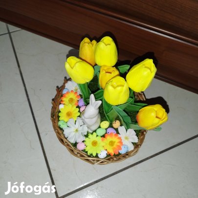 húsvéti asztal dekoráció 