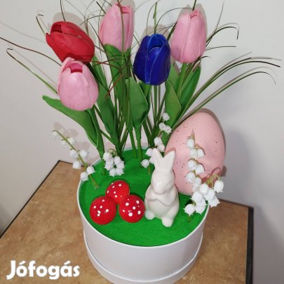 húsvéti asztali dekoráció 