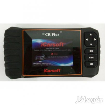 iCarsoft CR Plus ABS légzsák motor váltó szervíz intervallum kéz