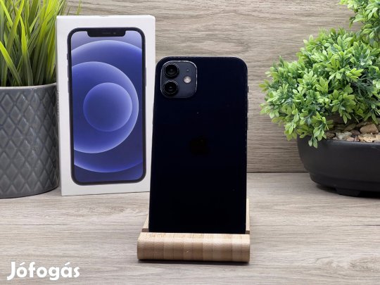 iPhone 12 Black 128GB 2 ÉV Garanciával 90%