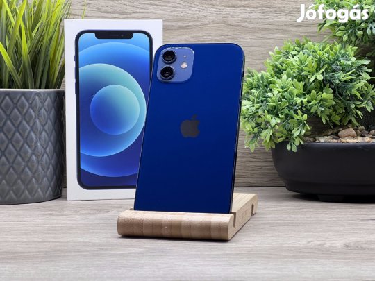 iPhone 12 Blue 128GB 2 ÉV Garanciával Számlával 90% Akku