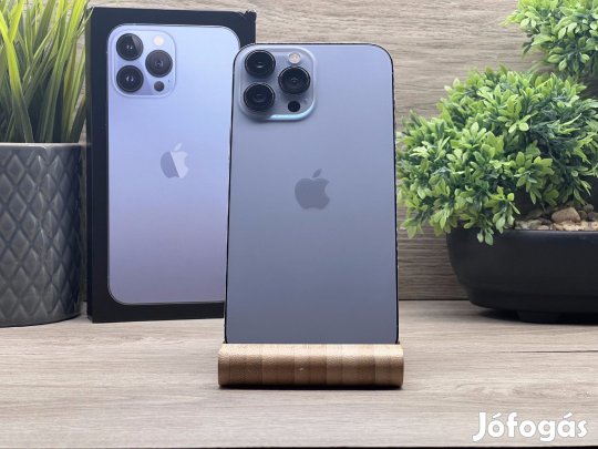 iPhone 13 Pro Max Sierra Blue 256GB 2 ÉV Garanciával Számlával 93%