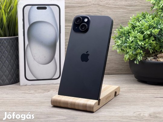 iPhone 15 Plus Black 256GB 2 ÉV Garanciával 91%