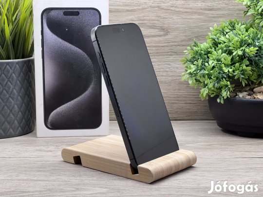 iPhone 15 Pro Max Black Titanium 256GB 2 ÉV Garanciával 91%