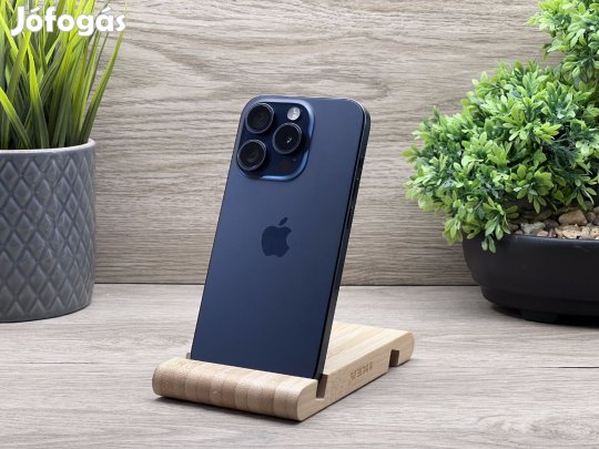 iPhone 15 pro Blue Titanium 256GB 2 ÉV Garanciával 92%
