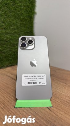 iPhone 16 Pro Max Kártyafüggetlen 256 GB, 12 hó garancia