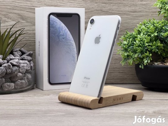 iPhone XR White 64GB 2 ÉV Garanciával Számlával 93%Akku