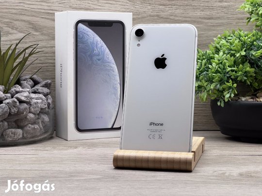 iPhone XR White 64GB 2 ÉV Garanciával Számlával 94% Akku