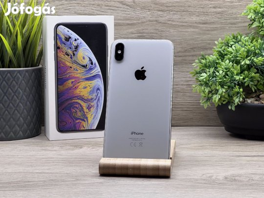 iPhone XS Max Silver 64GB 2 ÉV Garanciával Számlával 100% Akku