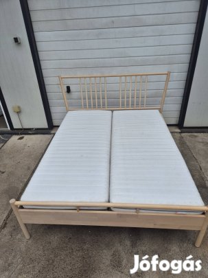 ikea björksnas 160x200 franciaágy ágy matraccal