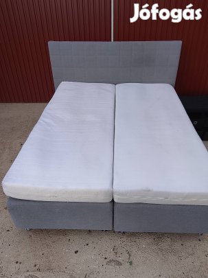 ikea boxpring francia agy halószoba franciaágy éjjeli komód szekrény 