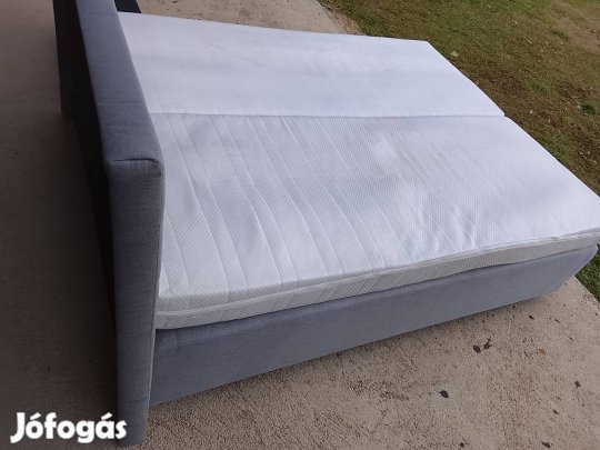 ikea boxpring francia agy halószoba franciaágy éjjeli komód szekrény 