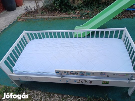 ikea gyermekágy leesésgátló, matrac