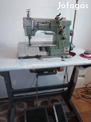 ipari kéttűs fedőző varrógép 
