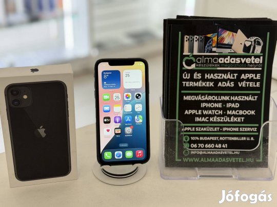 iphone 11 256GB Független Használt/1-3 hónap gar./Akku 100%/p4769