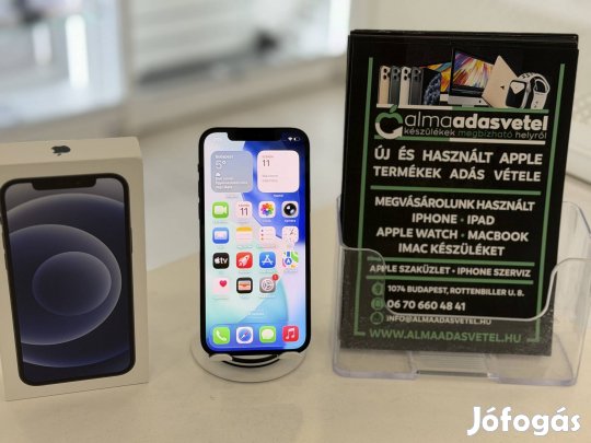 iphone 12 64GB Független Újszerű/1 hónap gar./Akku 81%/p4744