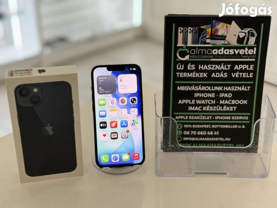 iphone 13 128GB Független Megkímélt/1-3 hónap gar./Akku 86%/p4725
