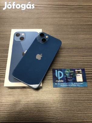 iphone 13, Kék, Megkímélt, 128GB, Független, Garancia
