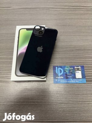iphone 14, Újszerű, Midnight, 128GB, Független, Garancia