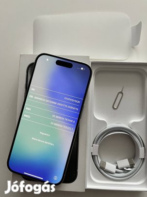 iphone 15 Pro 128GB Új! Aktiválatlan! White Titanium. 