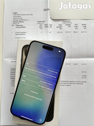 iphone 15 Pro 128GB! Aktiválatlan! Natur Titanium
