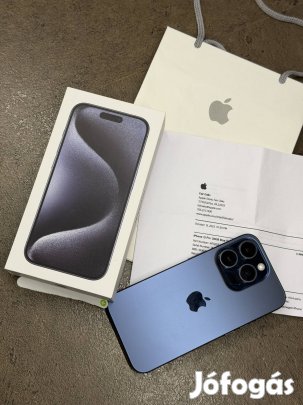 iphone 15 Pro 128 GB Applecare+ biztosítással, számla