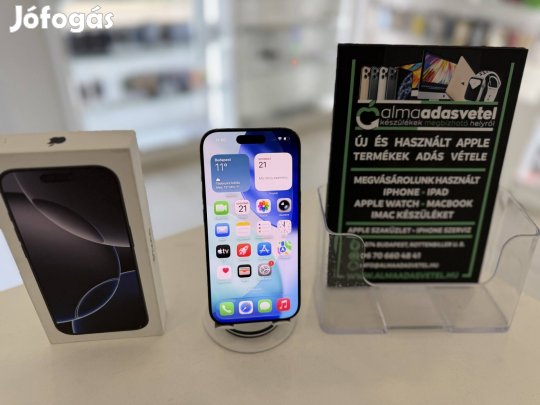 iphone 16 Pro 128GB Független Használt/1-3 hónap gar./Akku 89%/p4813
