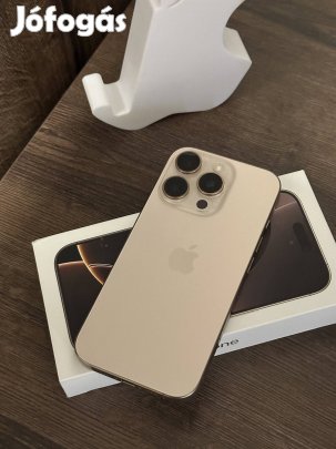 iphone 16 Pro 128GB desert gyönyörű, akku 92%! Kártyafüggetlen