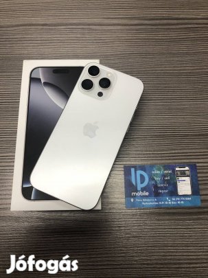 iphone 16 Pro Max, Újszerű, 256GB, White Titanium, Gyári garancia