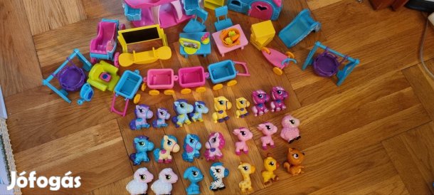 játék állatfigura szett + kiegészítők 